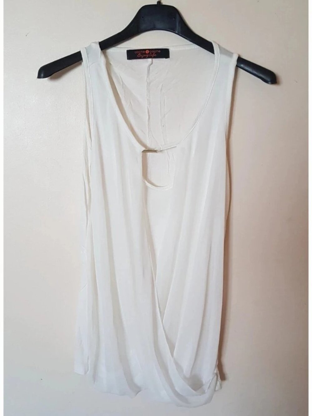 Dressed white top – Cache-Cache – Size S / 36 / 8 – Good condition – €3.00